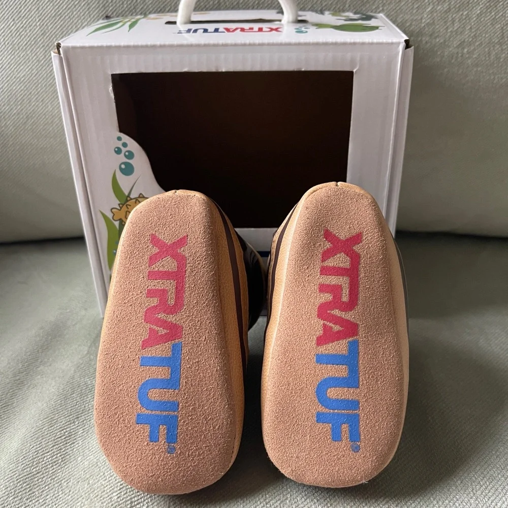 XtraTuf Brown Baby Walker Shoes - Picture 3 of 5